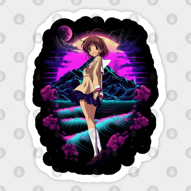 Cute Art Nagisa Clannad Manga Sticker by Cierra Bauch